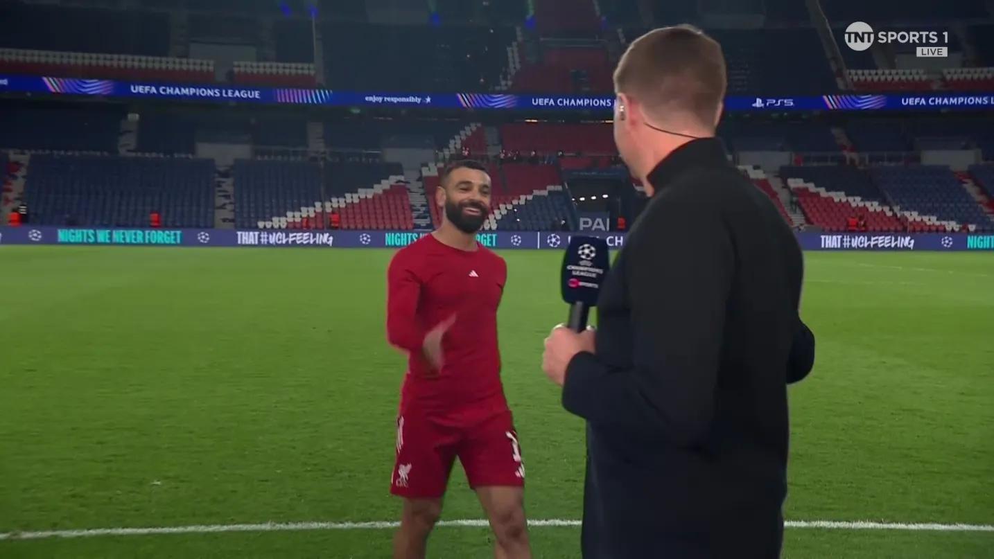 leyu中心-枯坐90分钟，萨拉赫赛后与杰拉德打招呼后拒绝了采访请求